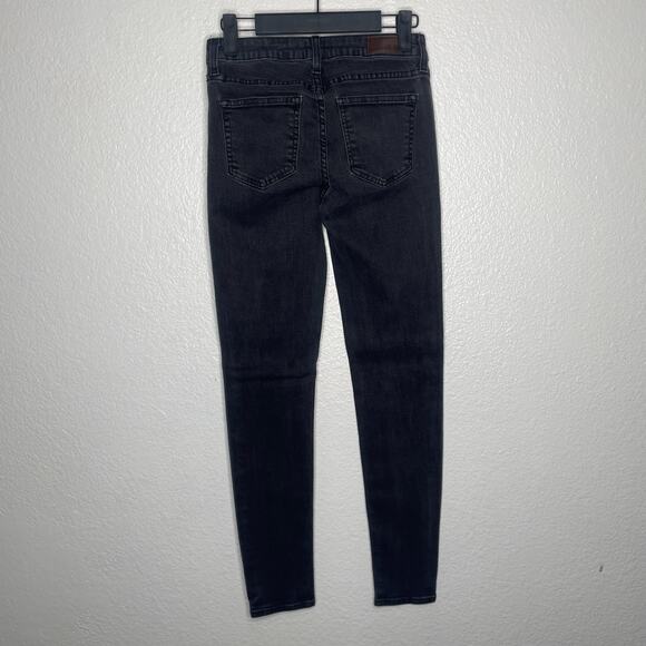 Just Black Womens Jeans Size 25 Dark Wash Denim Color Block Skinny Leg Casual - Picture 2 of 13